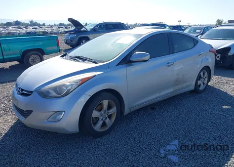 2013 Hyundai Elantra Gls from USA, damaged, VIN 5NPDH4AE6DH340242